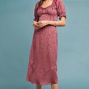 Anthropologie NWOT Current Air Mariah Satin Dress